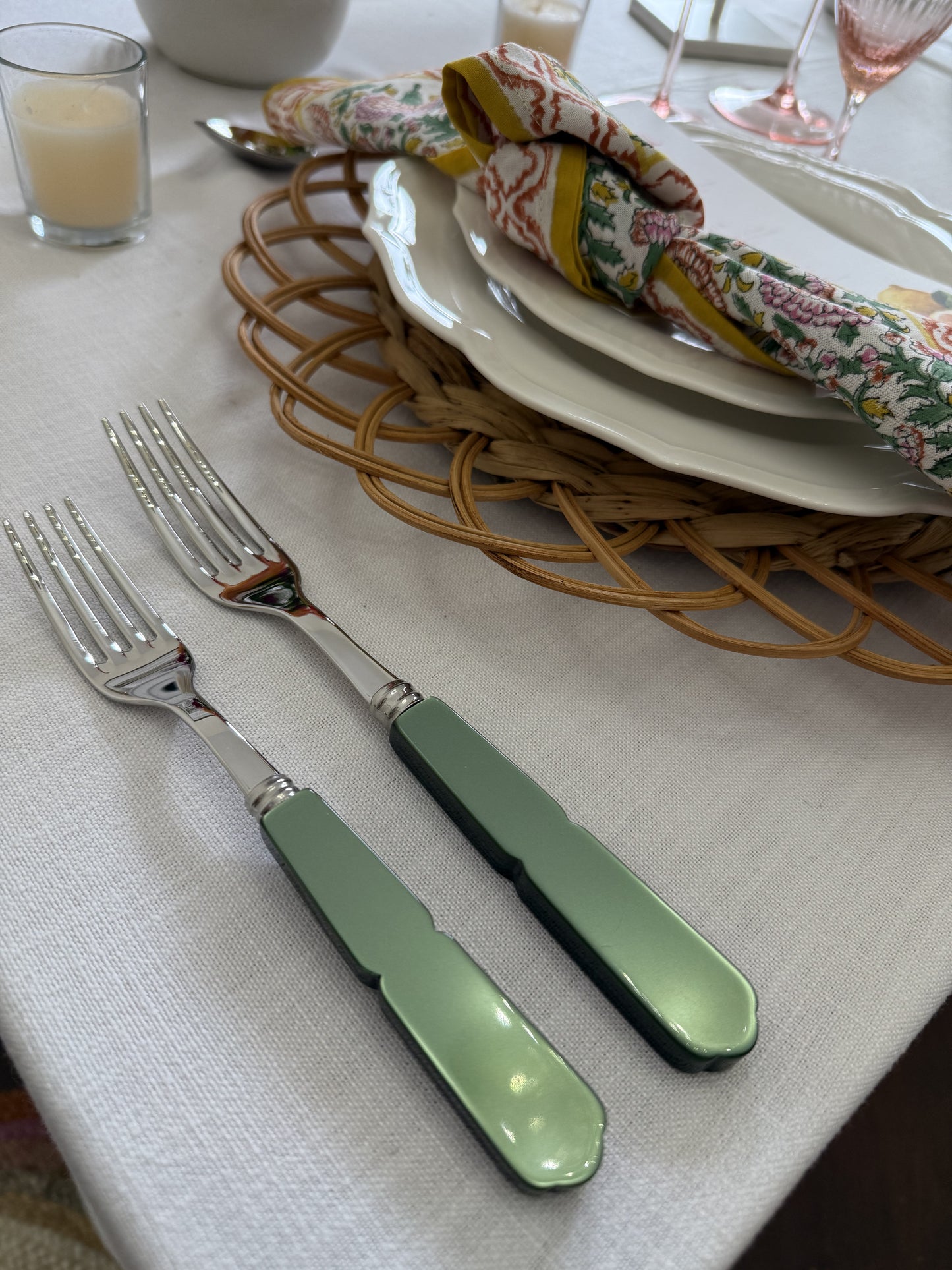 Gustave Dark Green Flatware