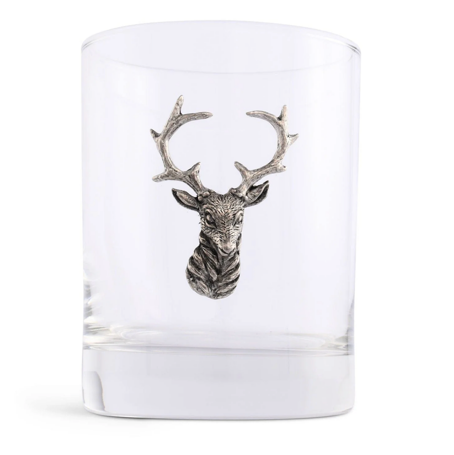 Pewter Elk Rocks Glass