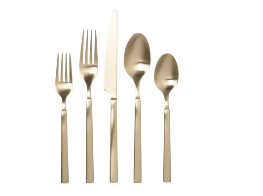 Brushed Champagne Flatware